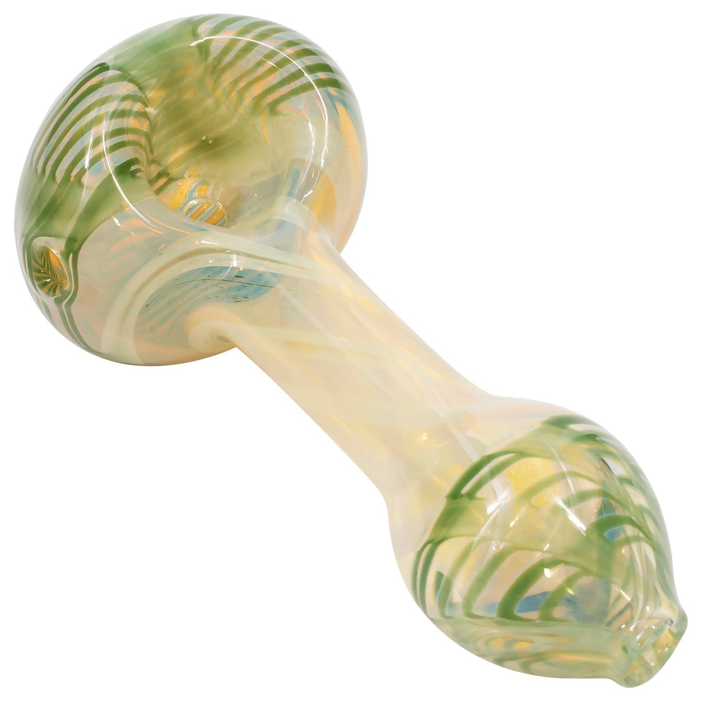 LA Pipes Twisty Cane Spoon Glass Pipe 2 Sizes & 6 Color Options