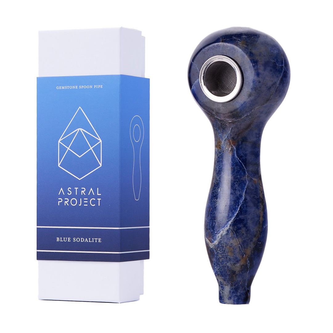 Astral Gemstone Spoon Pipes 11 Color Options
