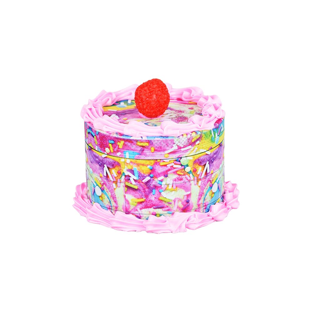 Birthday Cake Grinder | 4pc | 2.5" 4 Different Styles