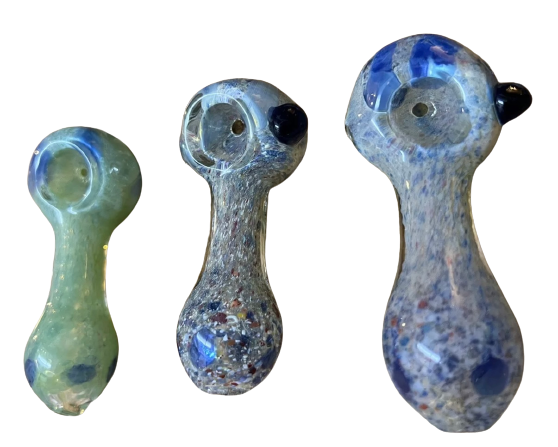 2.5” Multi Frit Design Glass Hand Pipe (1 Pc)