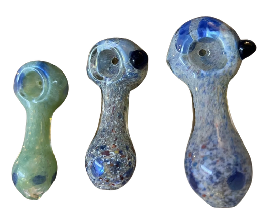 2.5” Multi Frit Design Glass Hand Pipe (1 Pc)