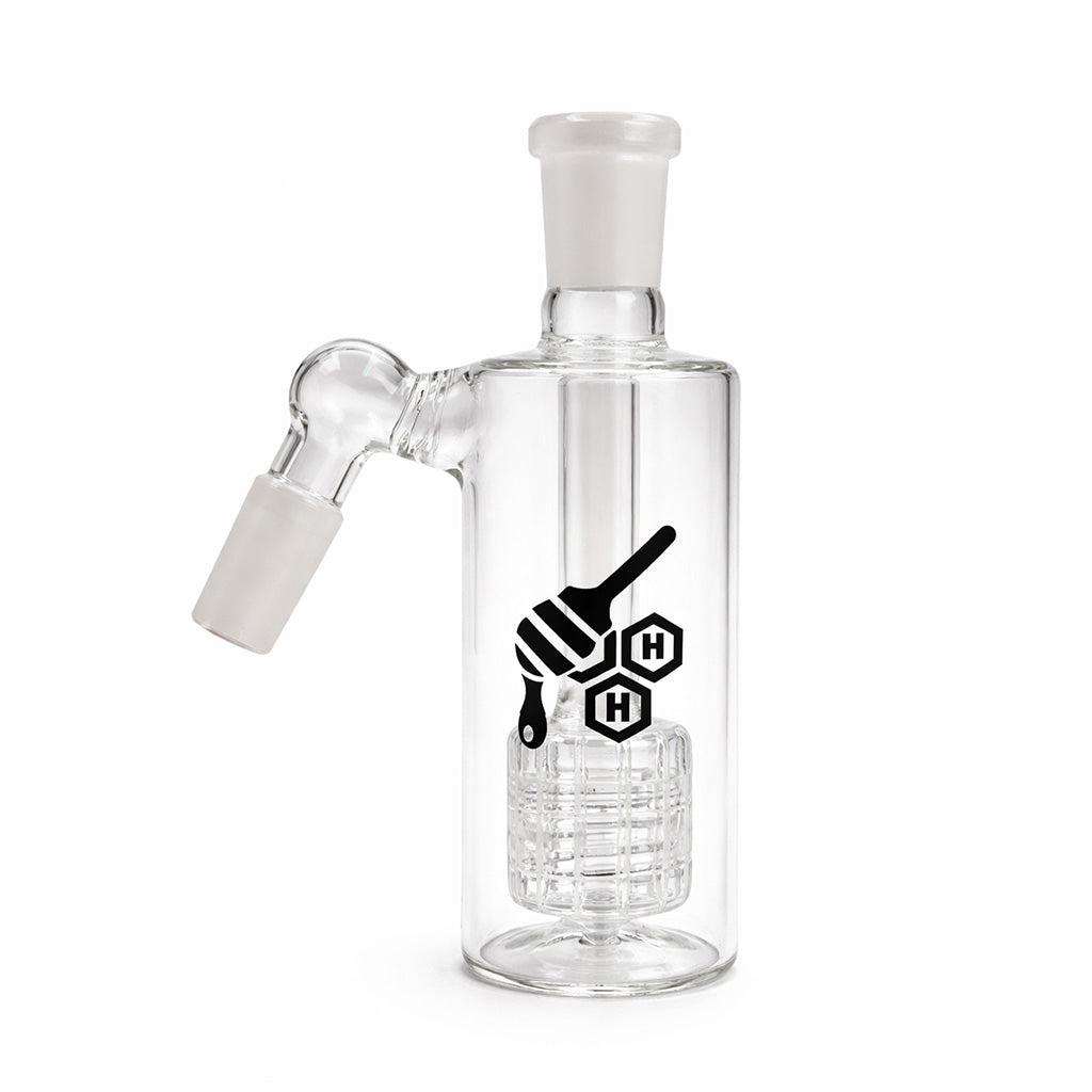Honeybee Herb Matrix Perc Glass Cylinder Ash Catcher - 2 Angle Options & 3 Color Options