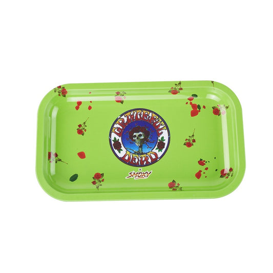 Grateful Dead x Smoky Rolling Tray - Green Rose Stealie