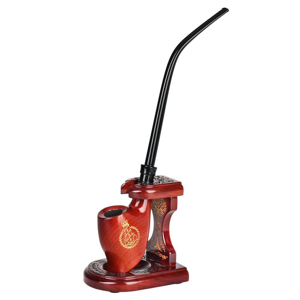 Pulsar Shire Pipes x LoTR TWO TOWERS Pipe & MIDDLE-EARTH Pipe Stand Bundle - 12"