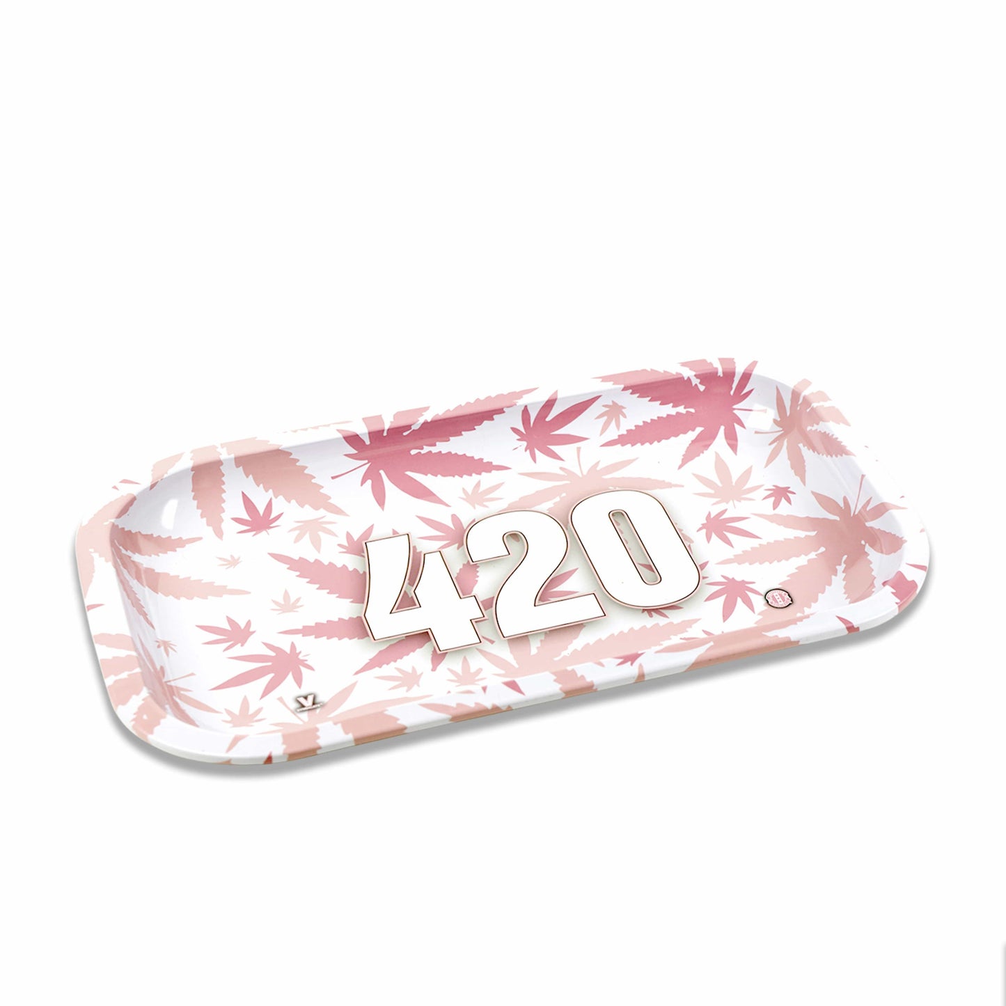 420 Pink Metal Rollin' Tray 2 Size Options