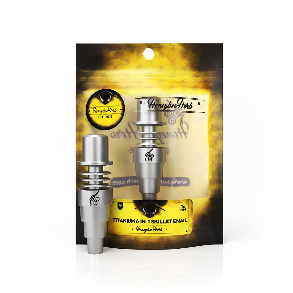 TITANIUM 6 IN 1 SKILLET ENAIL DAB NAIL 2 Sizes & 2 Color Options