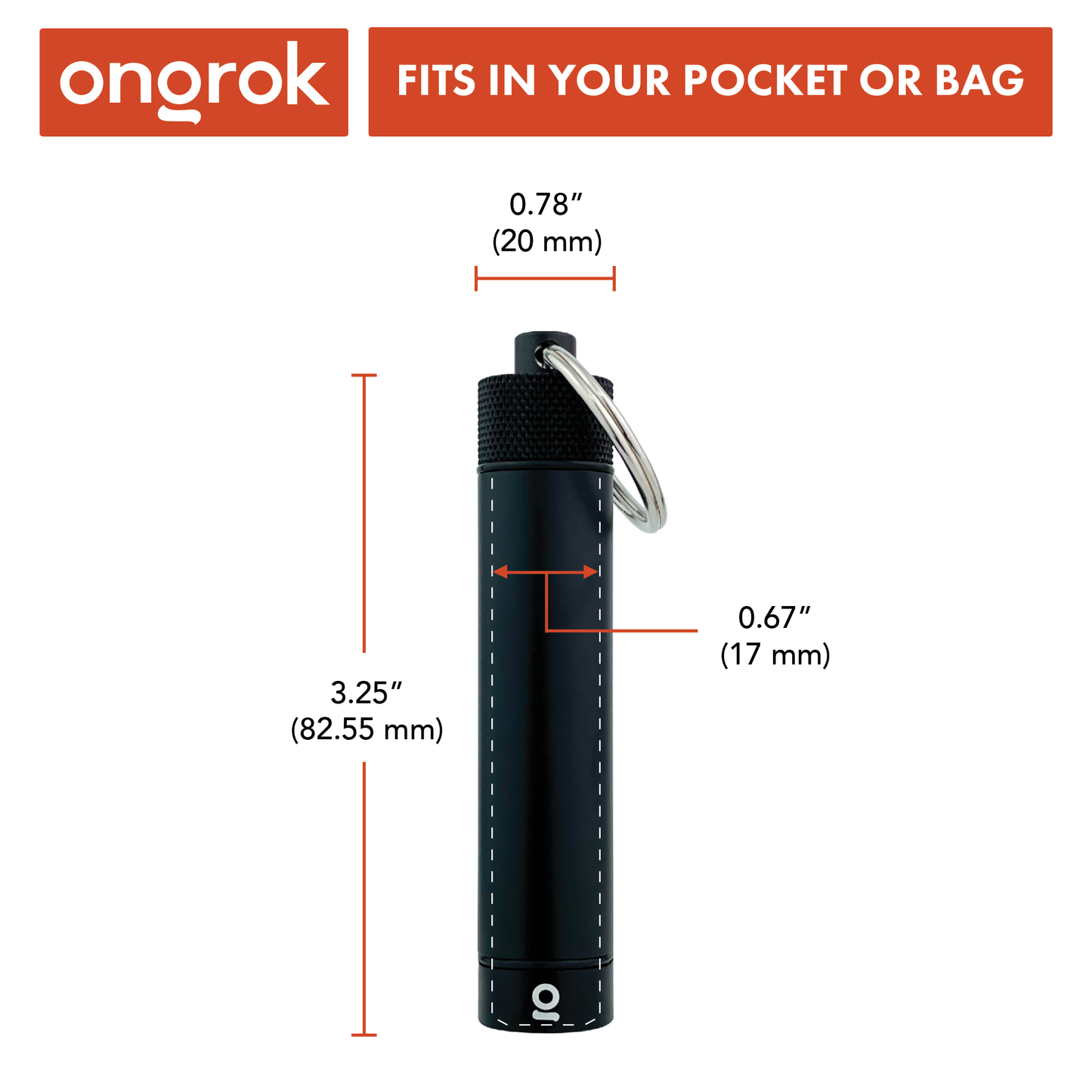 Ongrok Aluminum Storage Keychain 5 Color Options