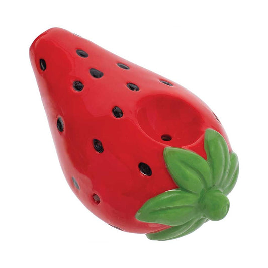 STRAWBERRY CERAMIC HAND PIPE