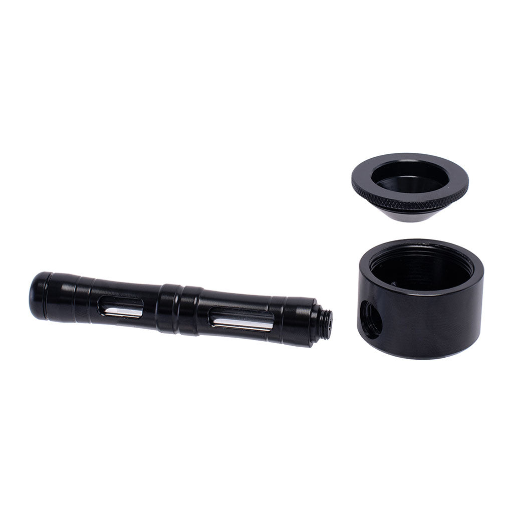 FLAT CHAMBER ALUMINUM GLASS SMOKING PIPE MULTIPLE COLORS