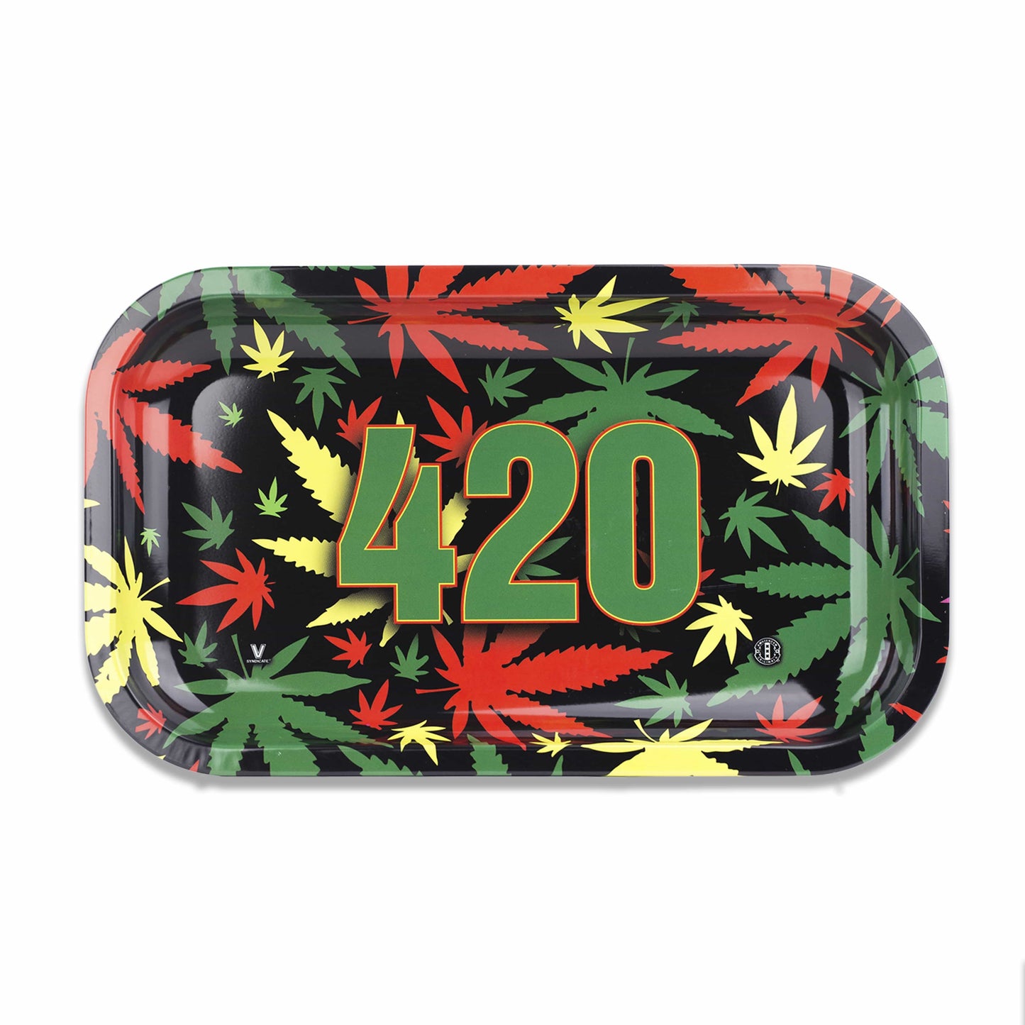 420 Rasta Metal Rollin' Tray 2 Size Options