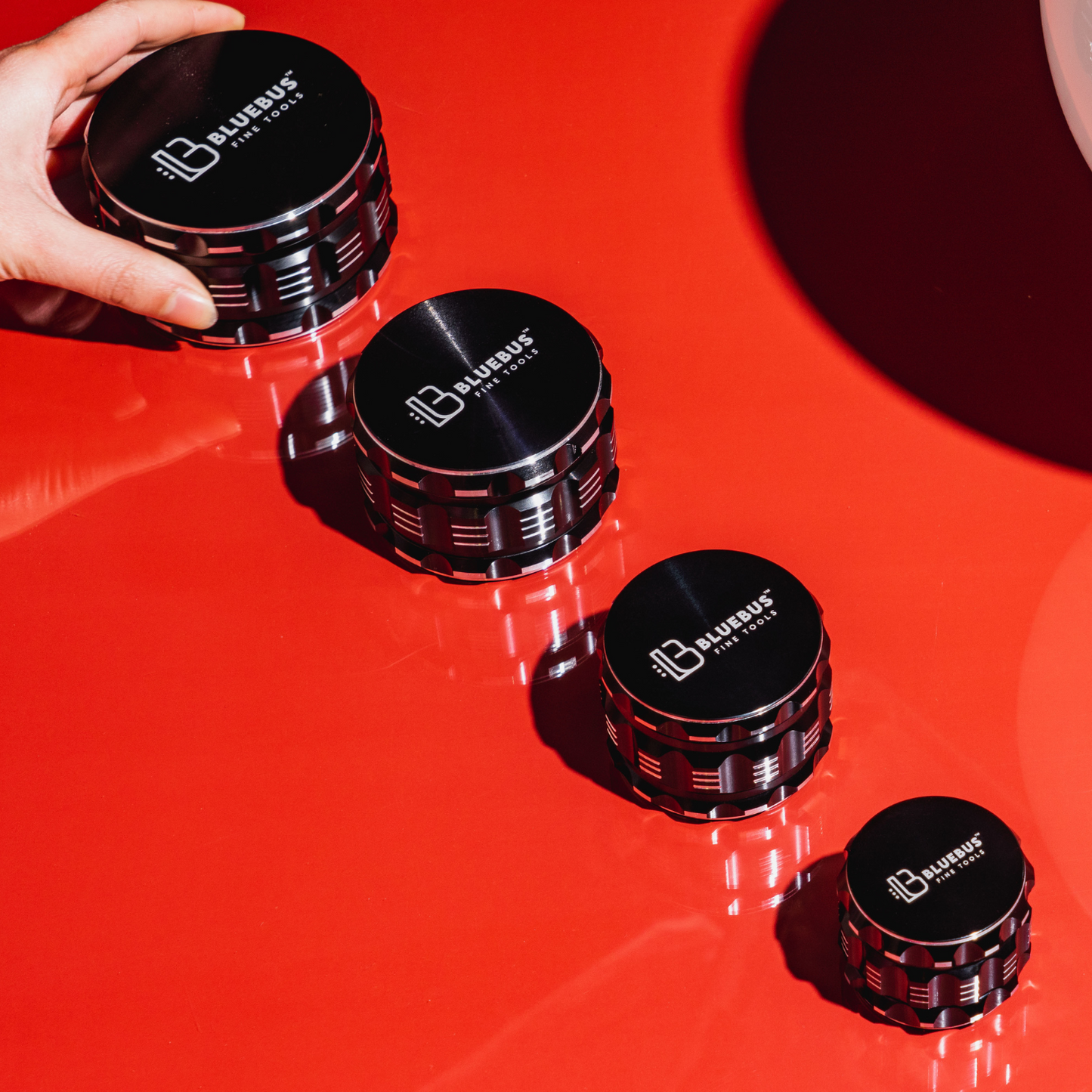 GA Aluminum Herb Grinder 4 Sizes & 6 Color Options