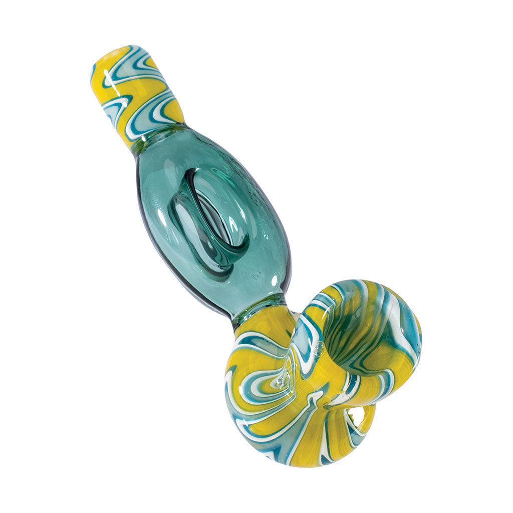 WIG WAG HOLE HAND PIPE MULTIPLE COLORS