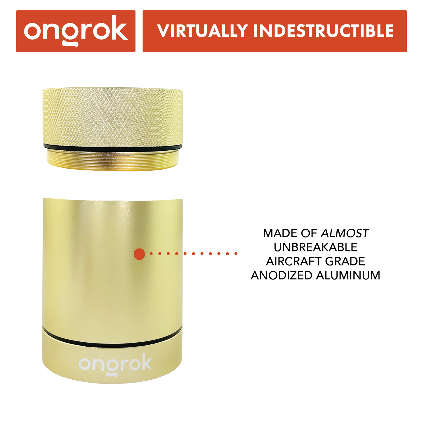 Ongrok Aluminum Metal Storage Jar 5 Color Options