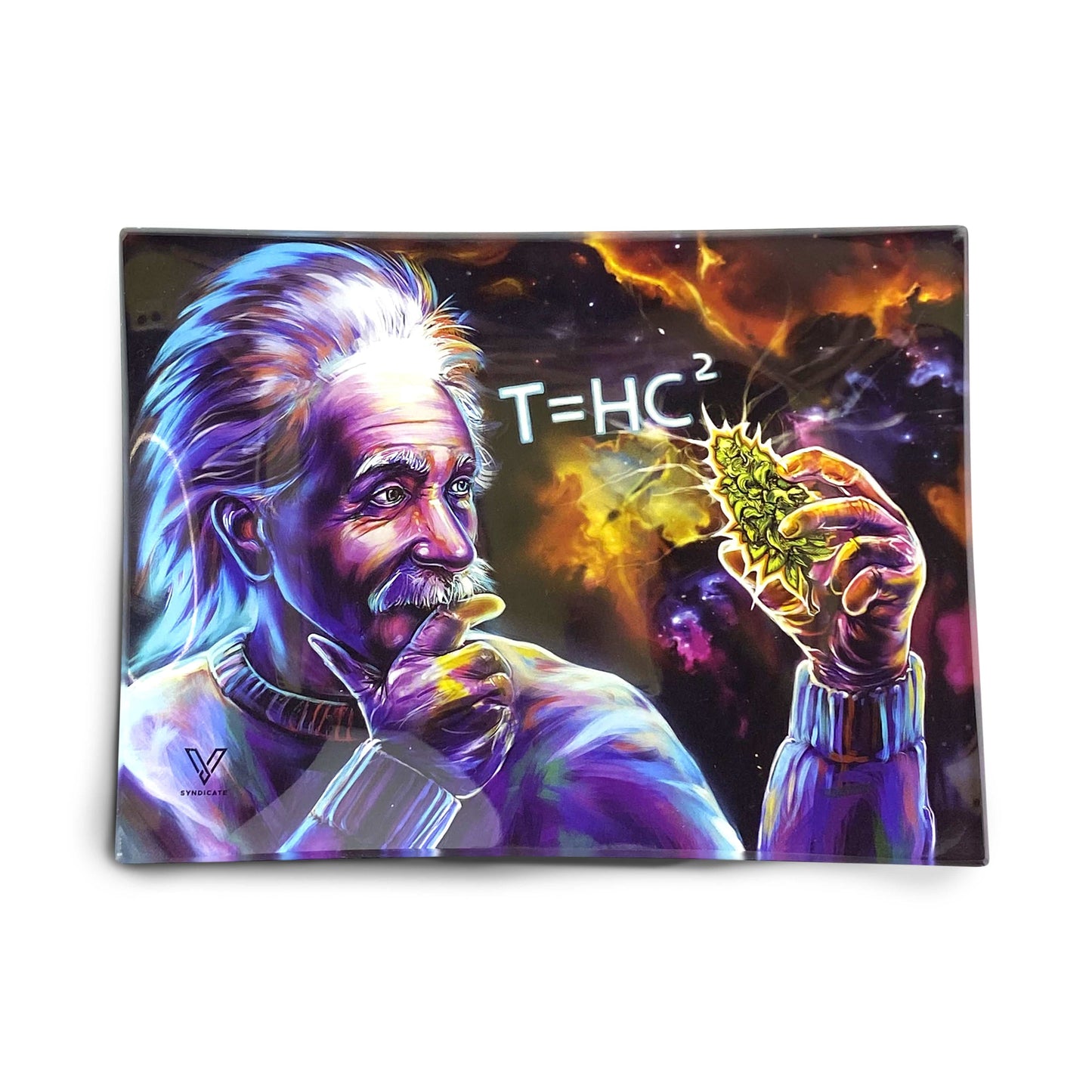 T=HC2 Black Hole Glass Rollin' Tray 2 Size Options