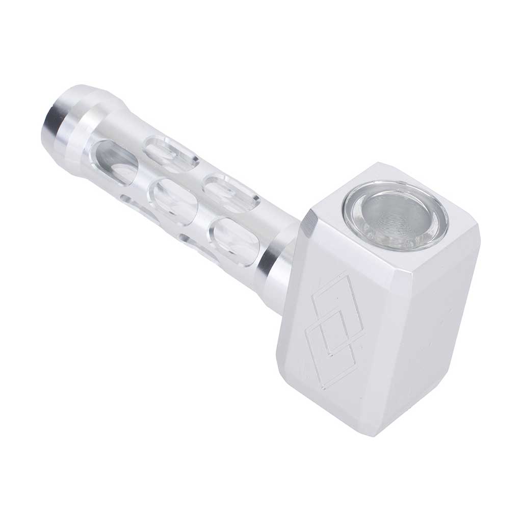 HAMMER ALUMINIUM GLASS PIPE MULTIPLE COLORS