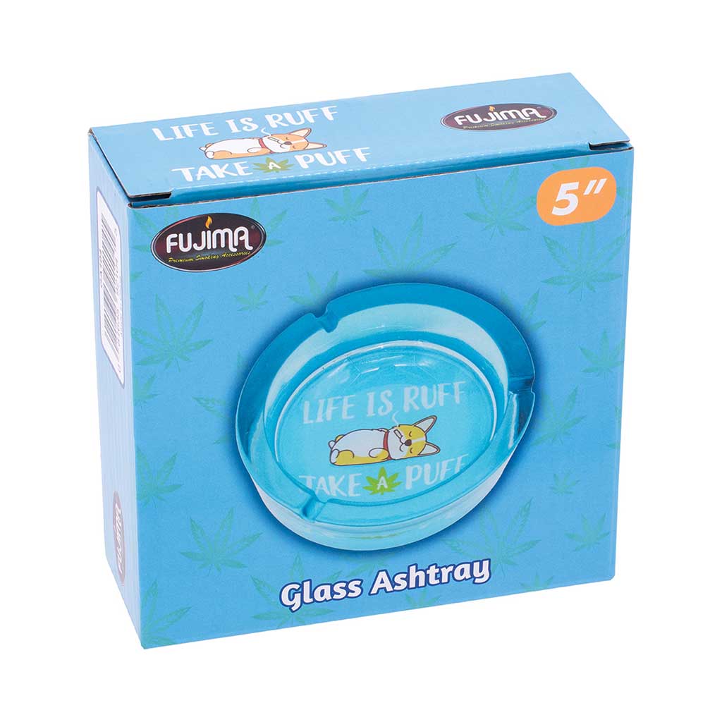 FUJIMA MEDIUM GLASS ASHTRAY MULTIPLE STYLES