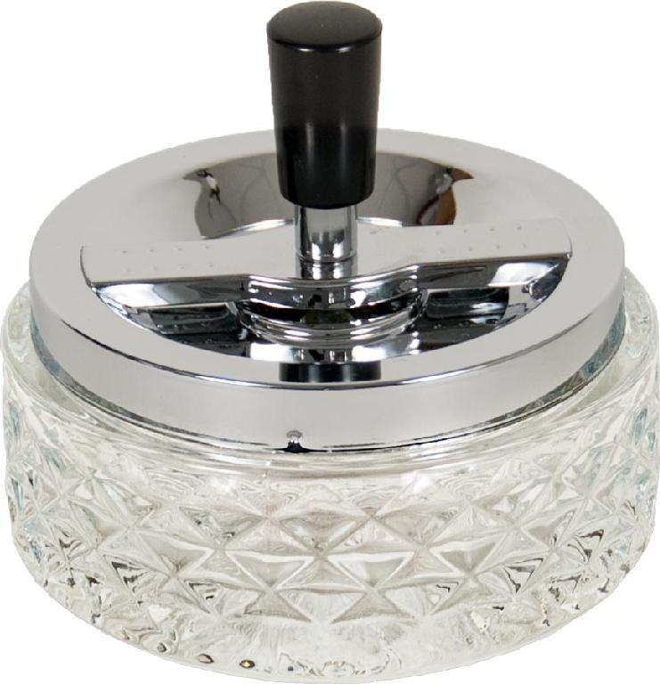 Glass Spinning Ashtrays | 4.75 Inch 2 Color Options