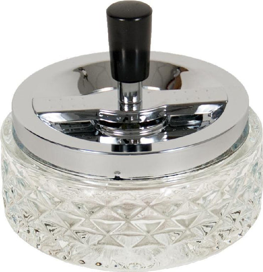 Glass Spinning Ashtrays | 4.75 Inch 2 Color Options