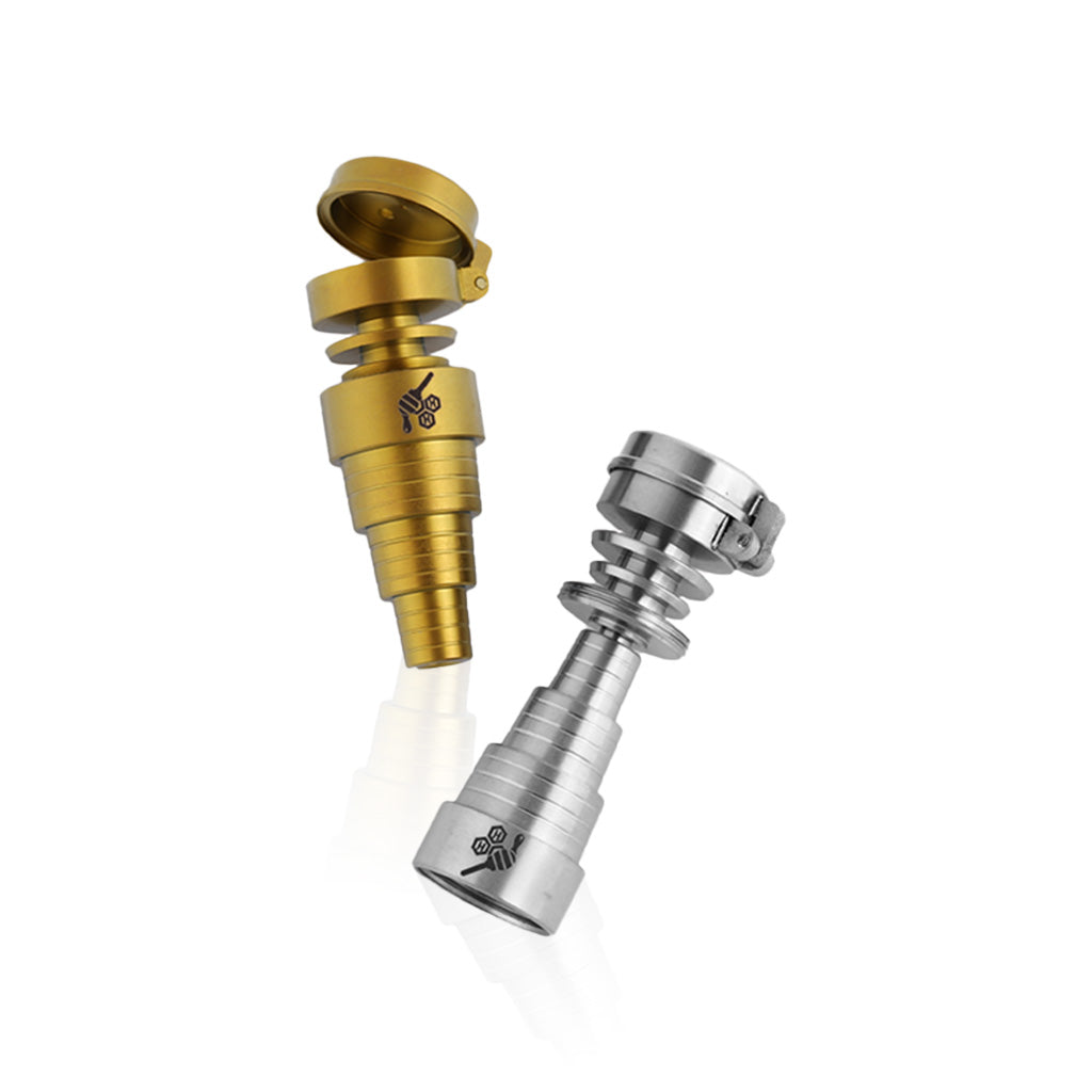 TITANIUM 6 IN 1 CARB CAP DAB NAIL 2 Color Options