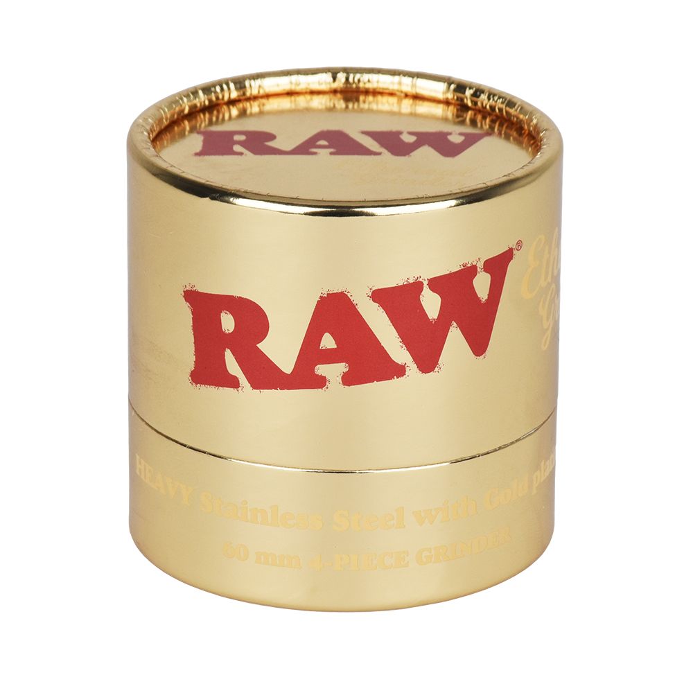 RAW Ethereal Gold-Plated Stainless Steel Grinder - 4pc / 2.25"