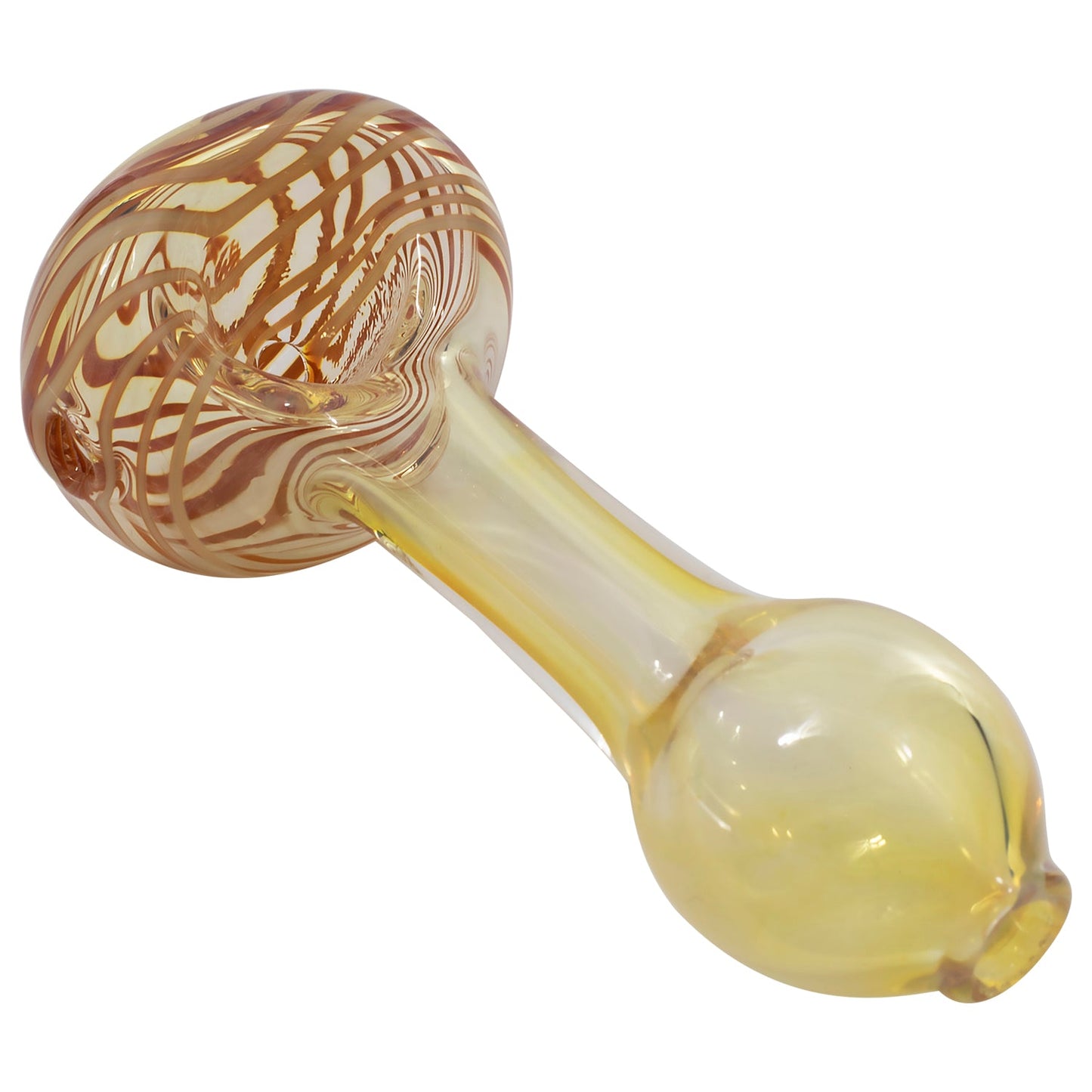 LA Pipes Spiral-Head Color Changing Glass Spoon Pipe 2 Sizes and 5 Color Options