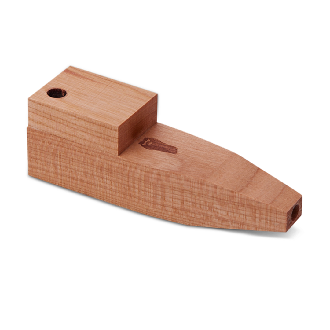Bearded Square Wood Pipe with Lid 4 Different Wood Options