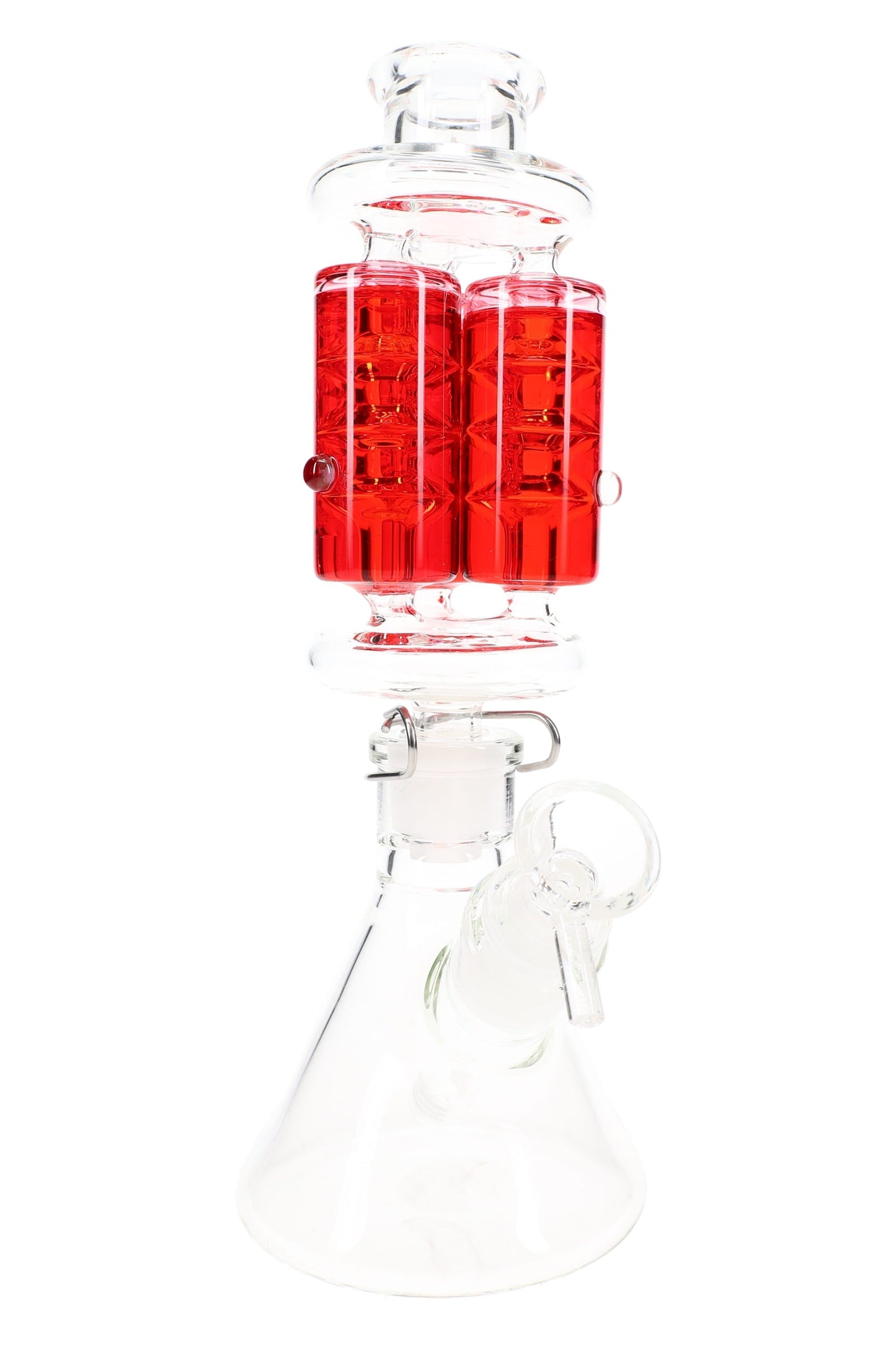 Glycerin Triple Chamber Beaker Bong “Freeze Trio” – 10.5″ – Assorted Colors