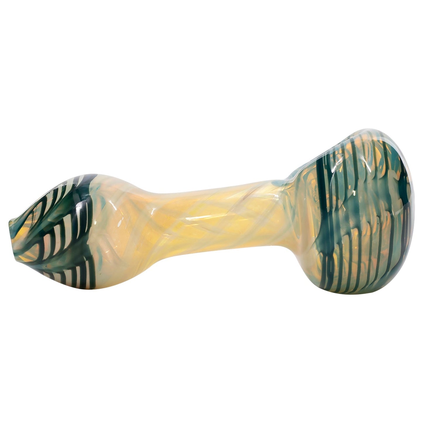 LA Pipes Twisty Cane Spoon Glass Pipe 2 Sizes & 6 Color Options