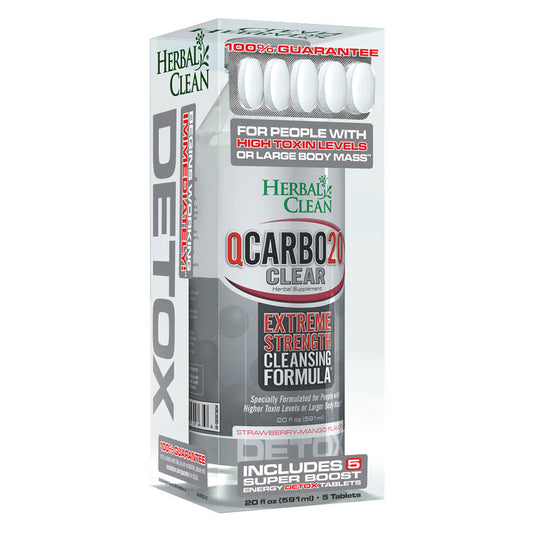 Herbal Clean QCarbo20 Clear | 20oz 3 Flavors