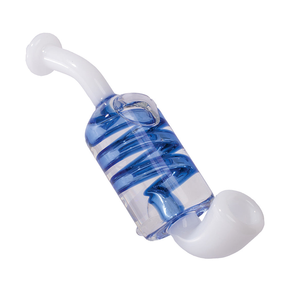 COIL GLYCERIN SHERLOCK HAND PIPE MULTIPLE COLORS