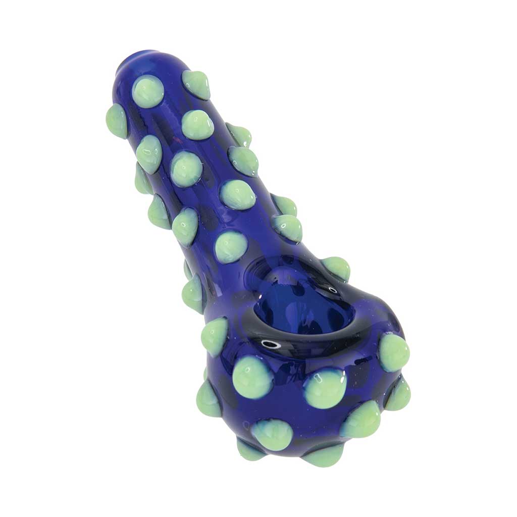 POLKA DOT SPOON STUFFED HAND PIPE MULTIPLE COLORS