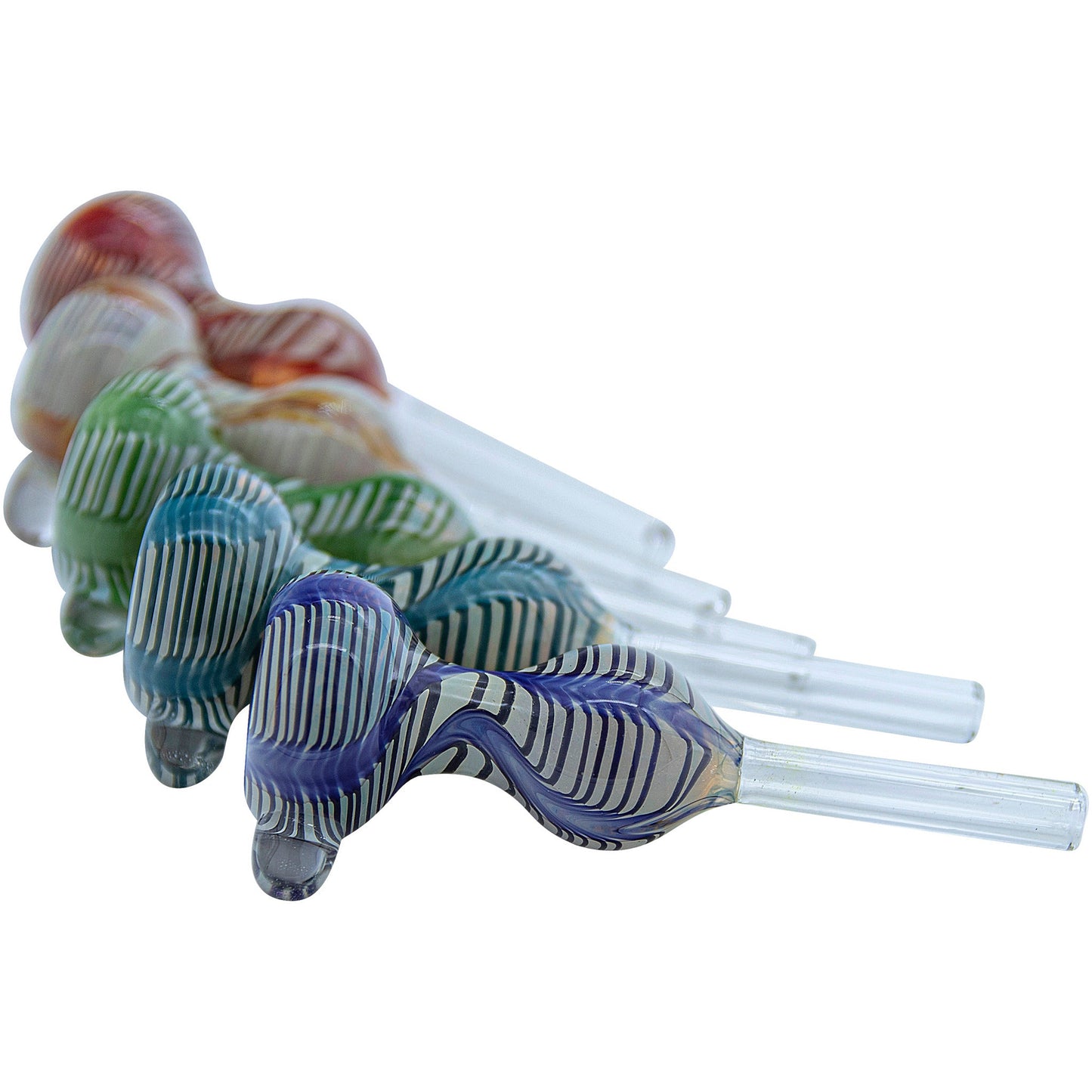 LA Pipes Wrap-n-Rake Bubble Pull-Stem Slide Bowl 6 Color Options