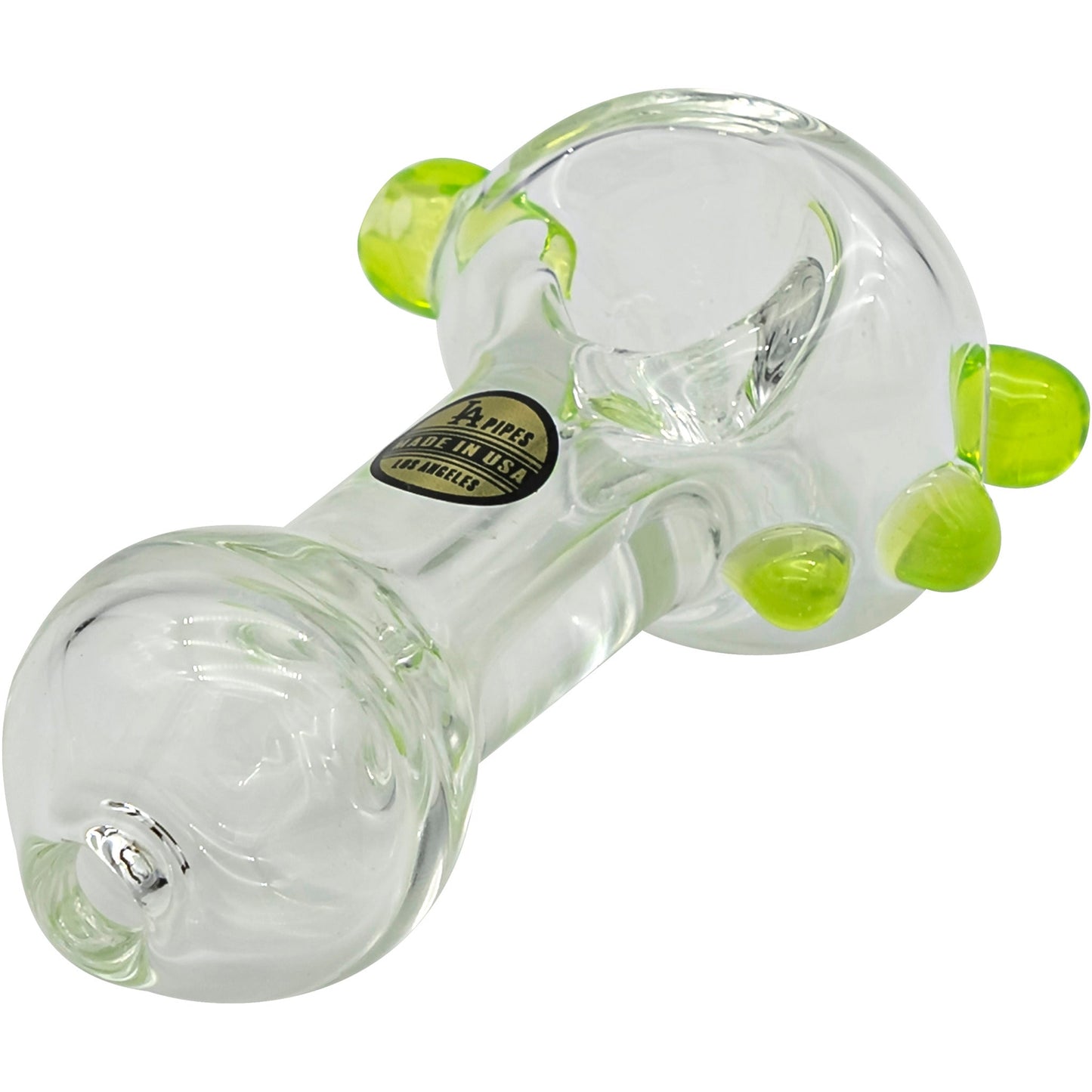 LA Pipes Thick Glass Spoon Pipe 4 Color Options