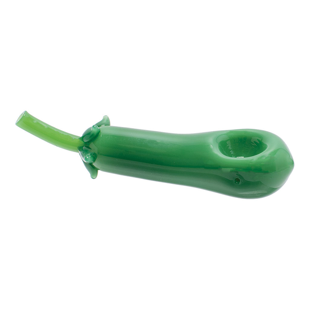 Eggplant Novelty Glass Hand Pipe - 3 Colors Options