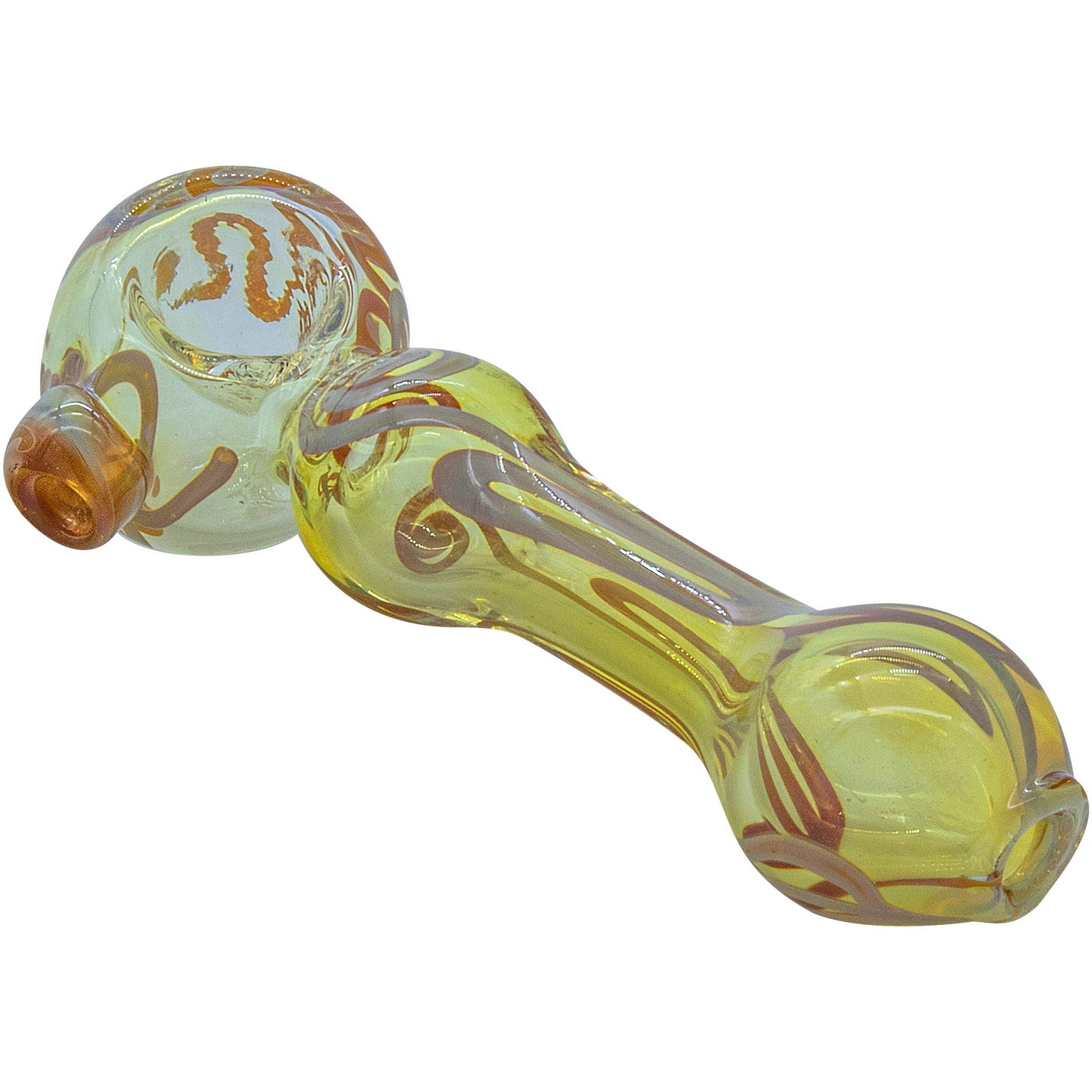 LA Pipes "Painted Warrior Spoon" Glass Pipe 5 Color Options