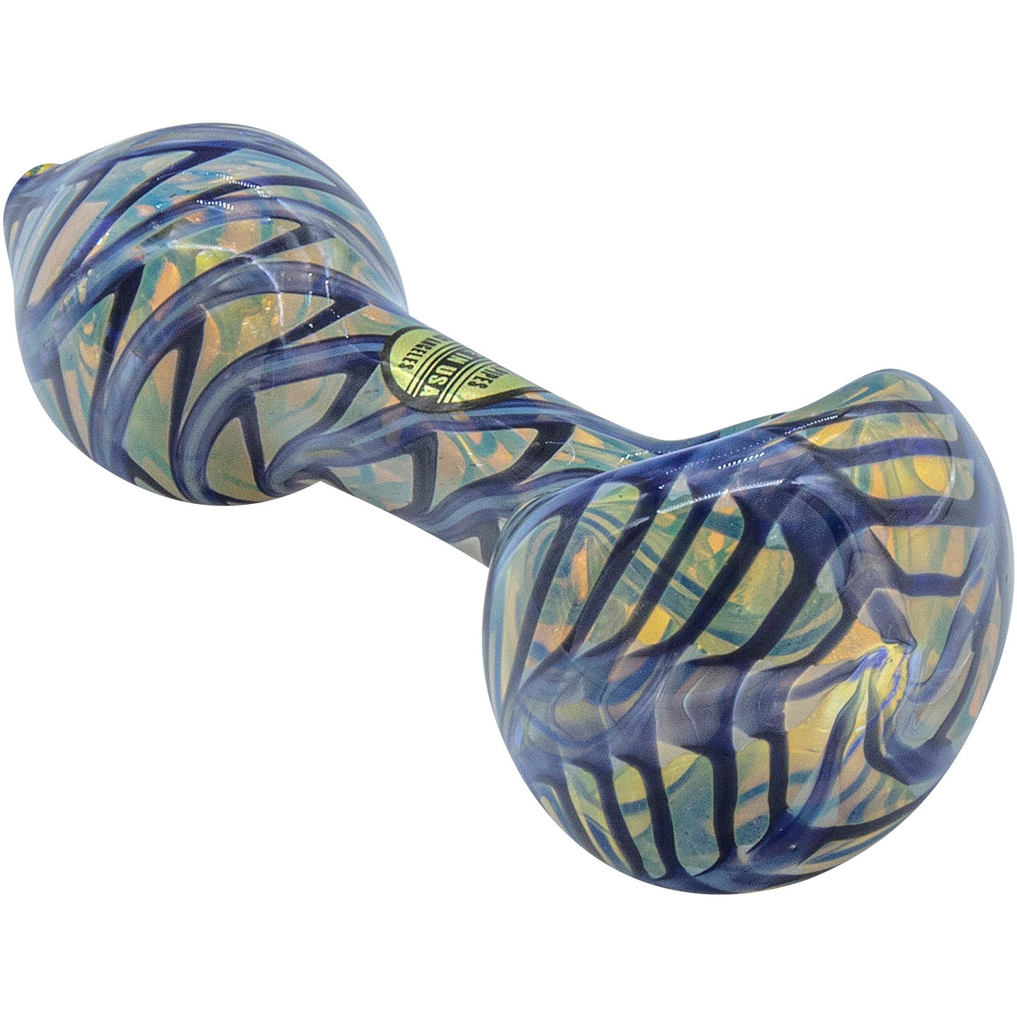 LA Pipes "Raker" Glass Spoon Pipe 2 Sizes & 6 Color Options