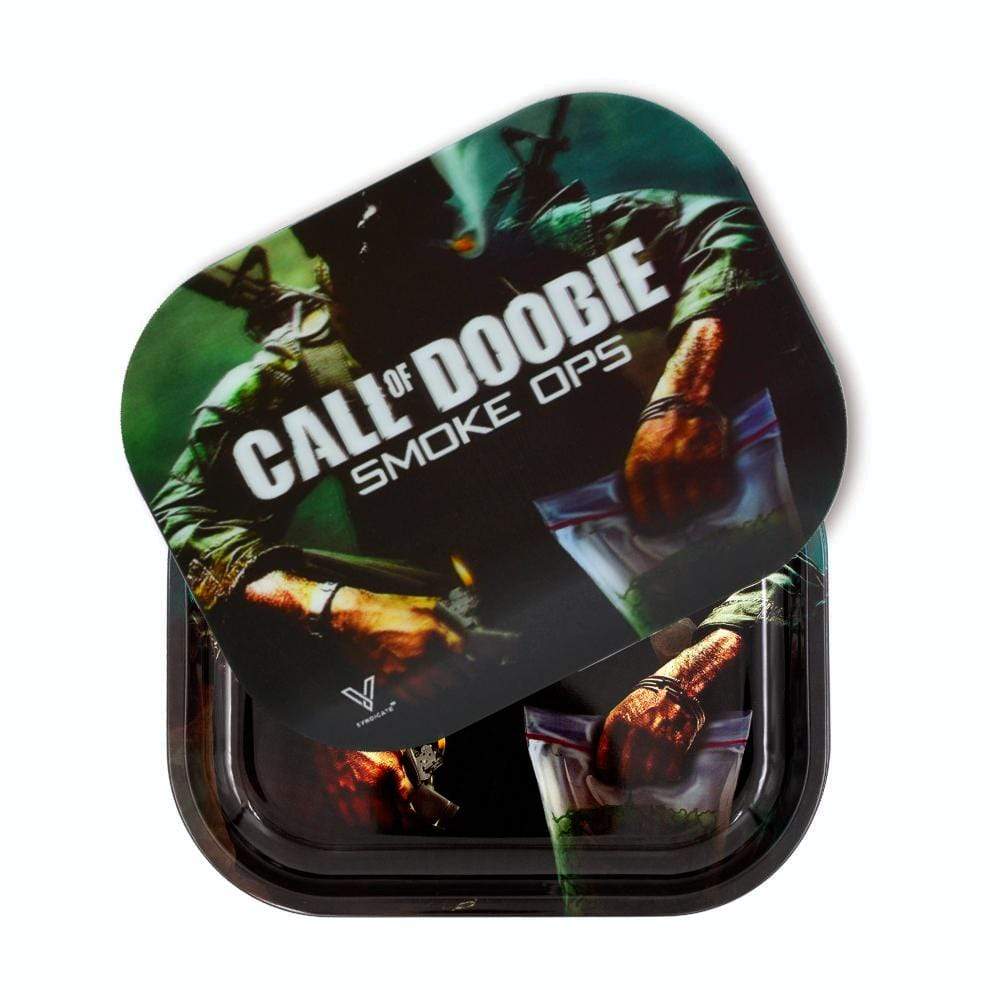 Call of Doobie Rollin Tray With Magnetic Lid 2 Size Options
