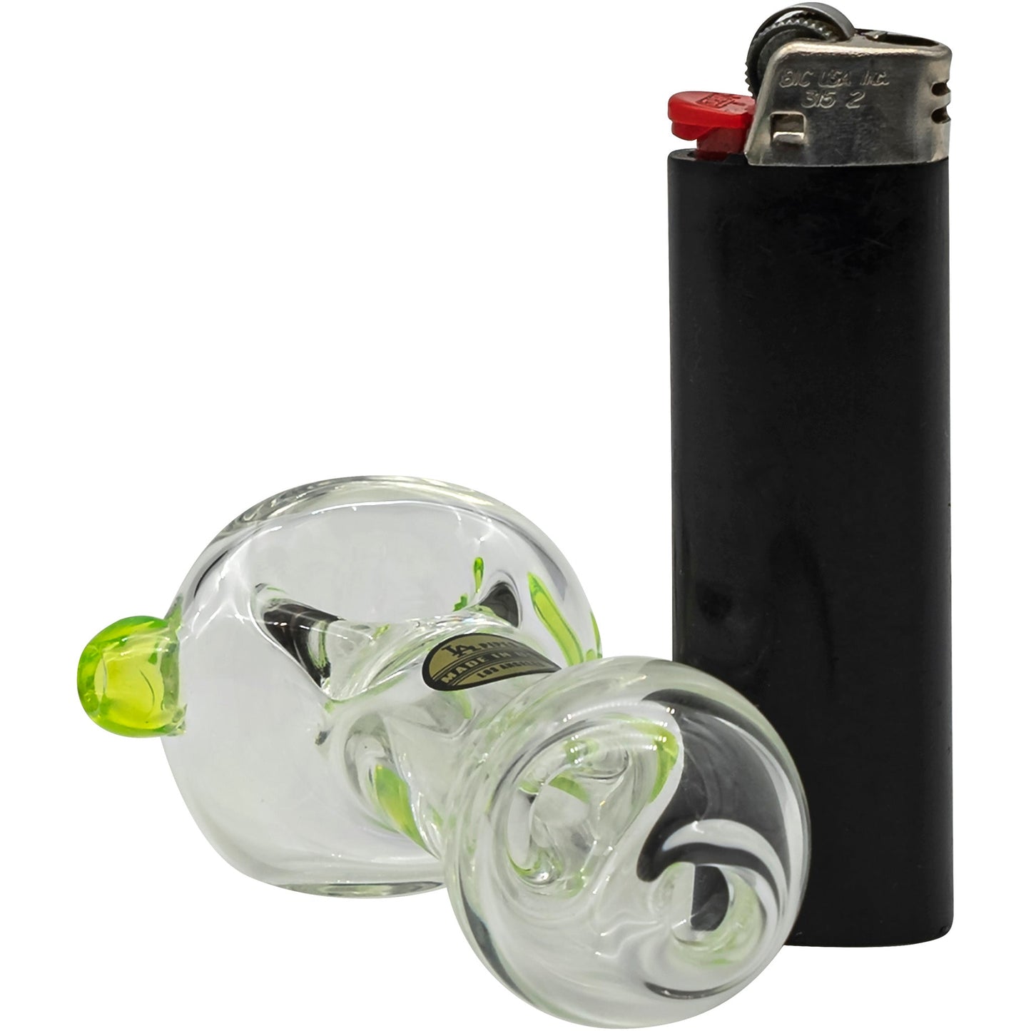 LA Pipes Thick Glass Spoon Pipe 4 Color Options