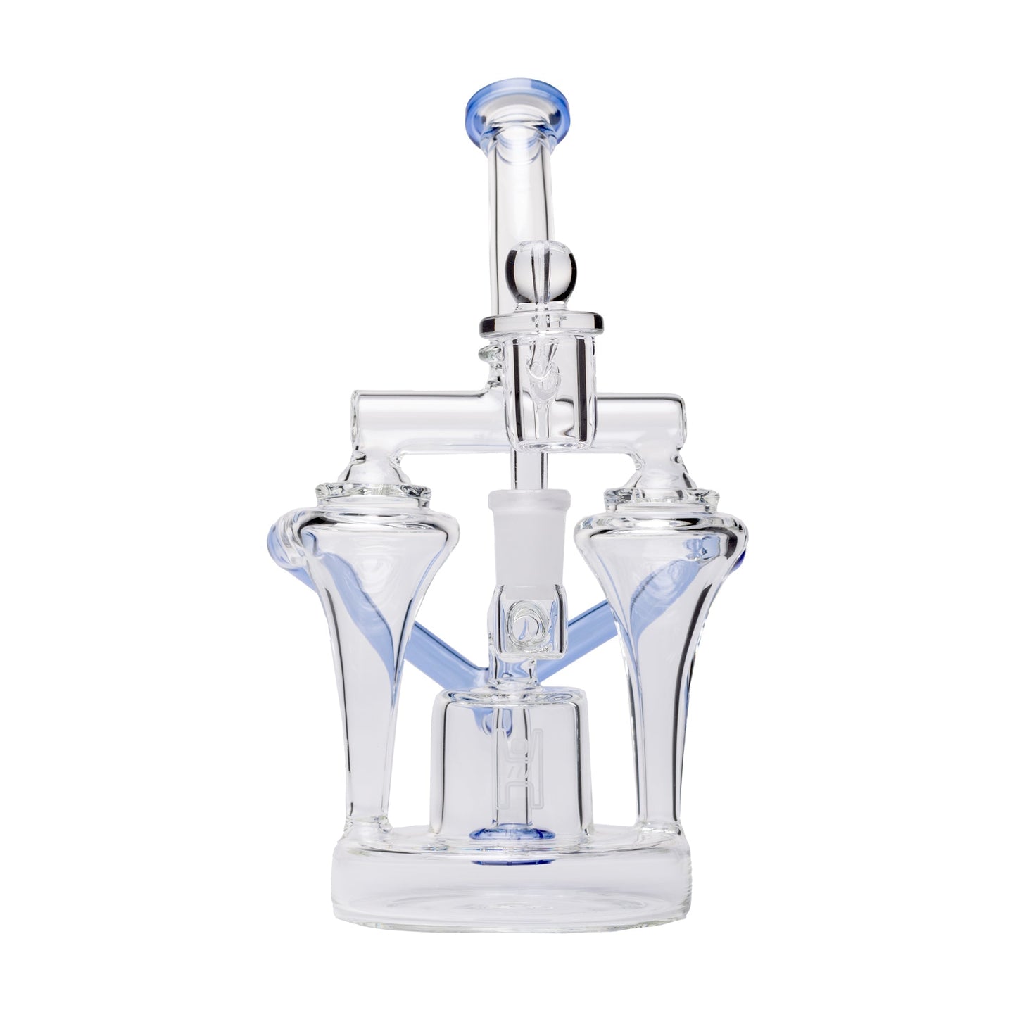 Human Grade Dualing Recycler Glass Rig Water Pipe