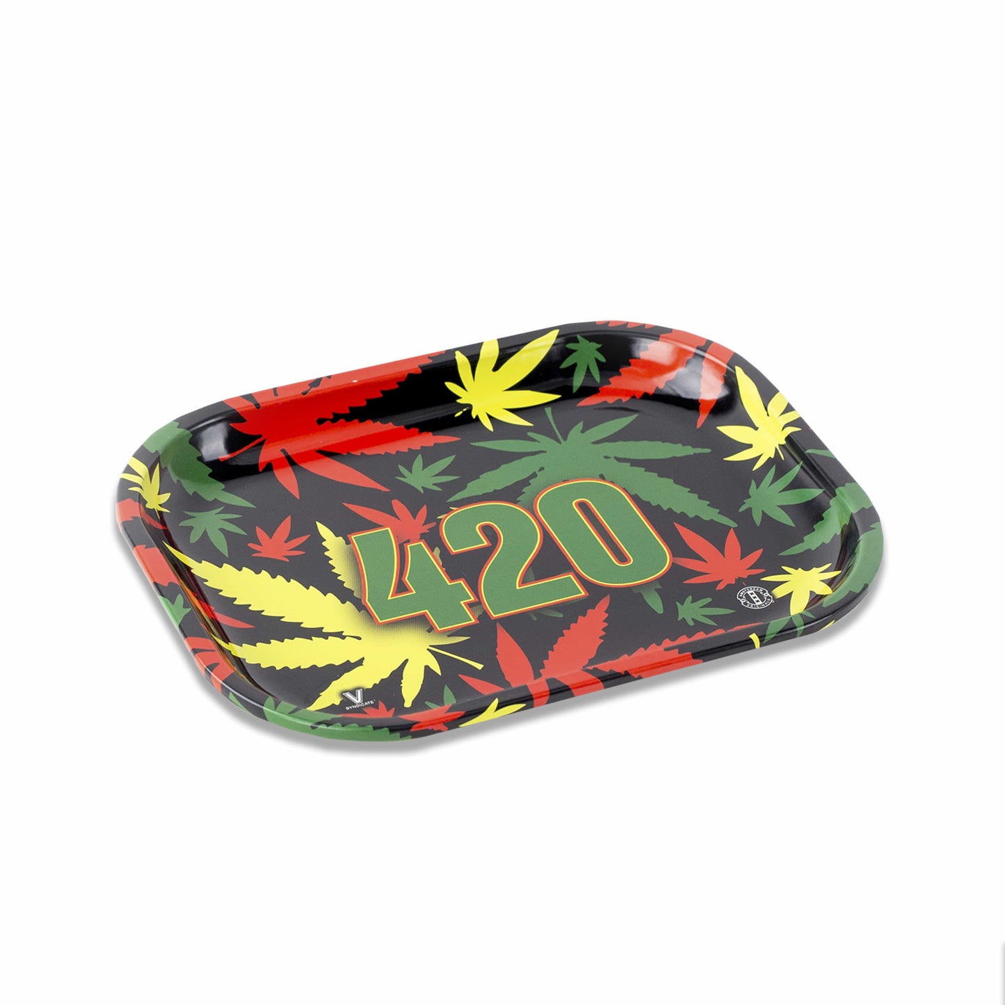 420 Rasta Metal Rollin' Tray 2 Size Options