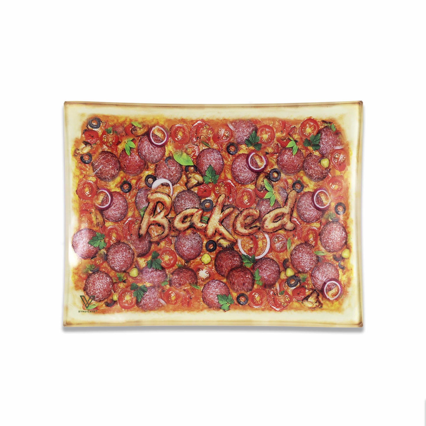Pizza Glass Tray 2 Size Options