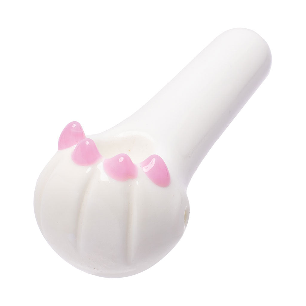 CAT PAW GLASS HAND PIPE MULTIPLE COLORS