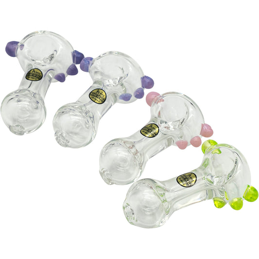 LA Pipes Thick Glass Spoon Pipe 4 Color Options