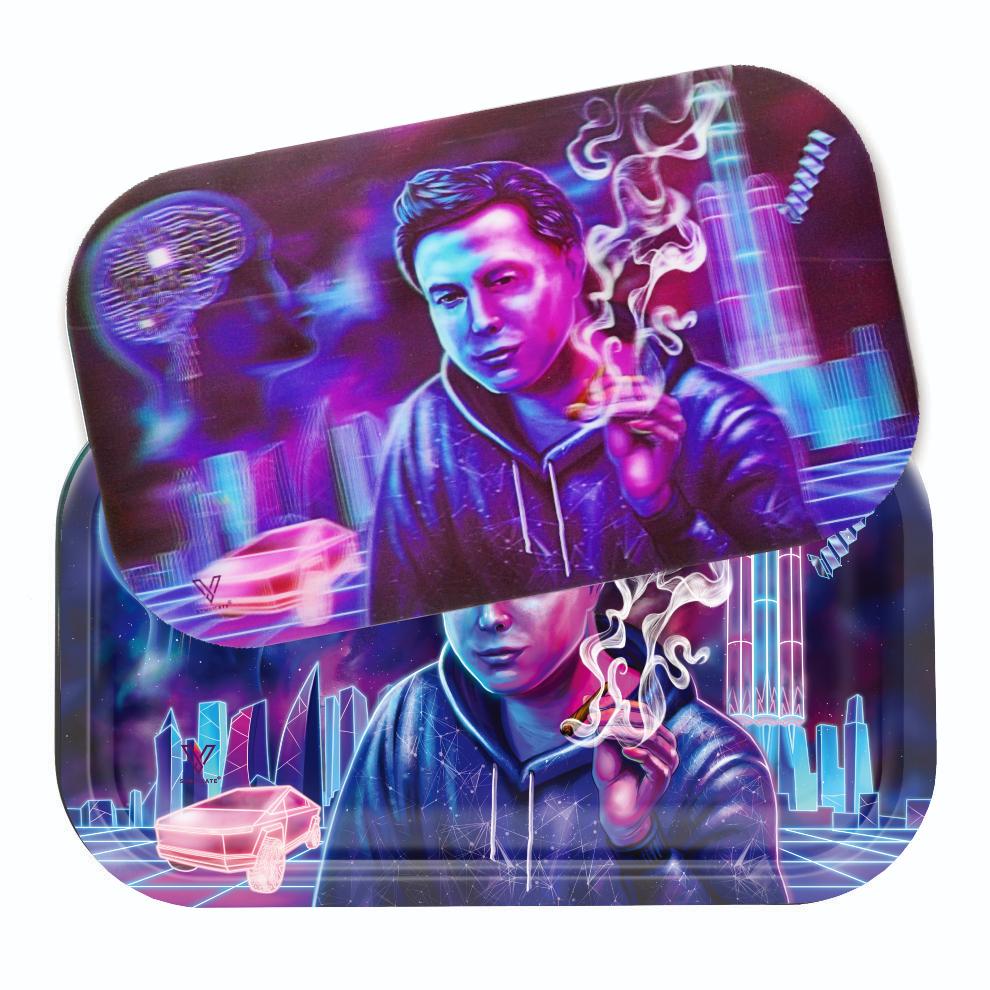 Space Xhale Rollin Tray With Magnetic Lid 2 Size Options