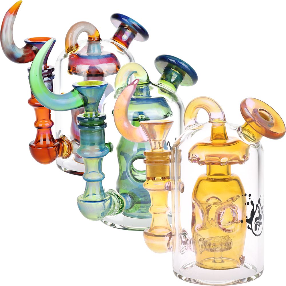 Pulsar Unholy Lantern Incycler Glass Water Pipe - 6" / 14mm F / Colors Vary