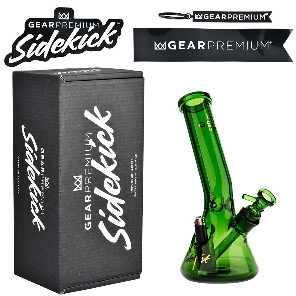 Gear Premium Sidekick Laid Back Glass Beaker Water Pipe | 12"