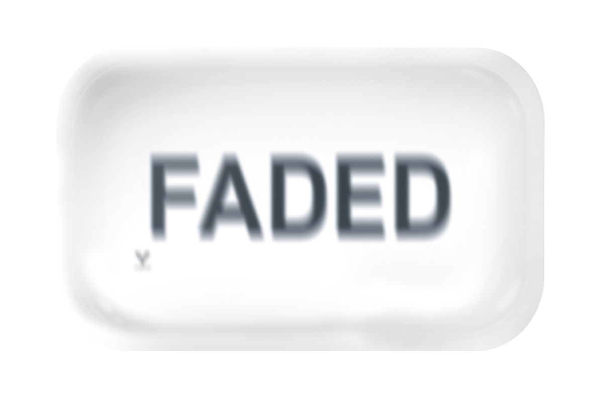 Faded Metal Rollin' Tray 2 Size Options