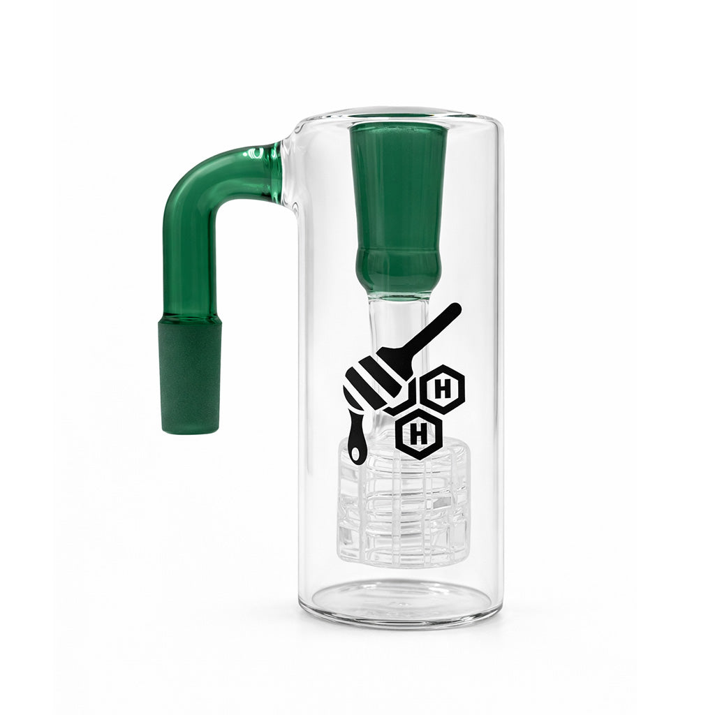 Honeybee Herb Straight Can Matrix Perc Ash Catcher - 5 Color Options