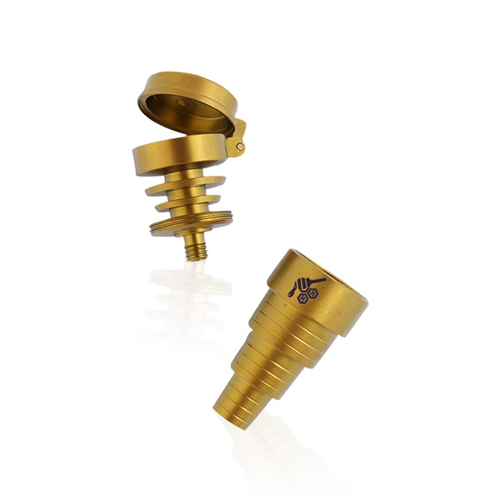 TITANIUM 6 IN 1 CARB CAP DAB NAIL 2 Color Options