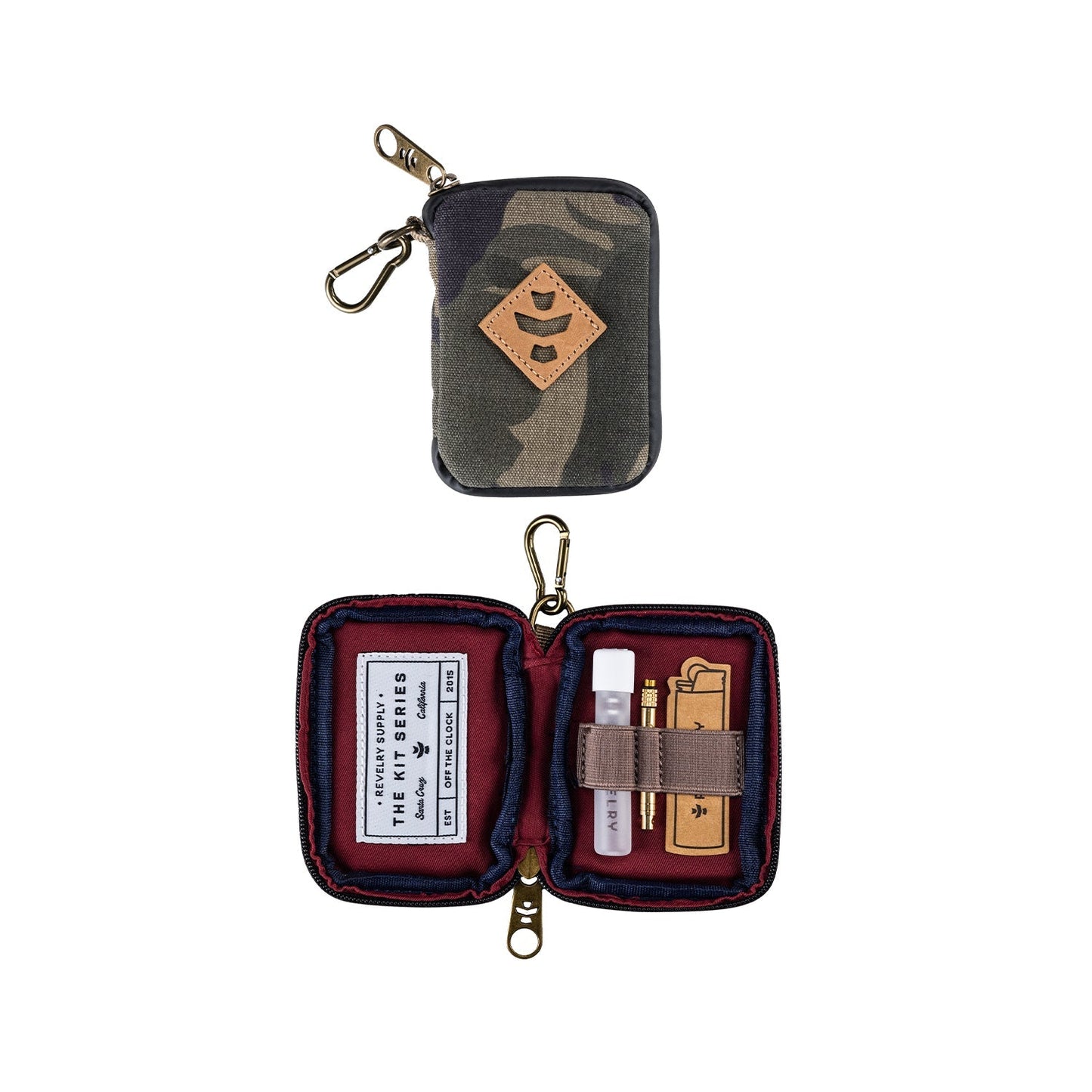 Revelry Chillum Kit - Smell Proof Smoking Kit 10 Color Options